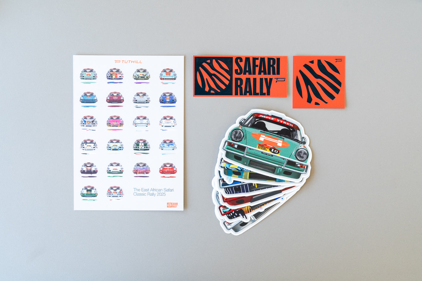 Safari Rally car sticker pack