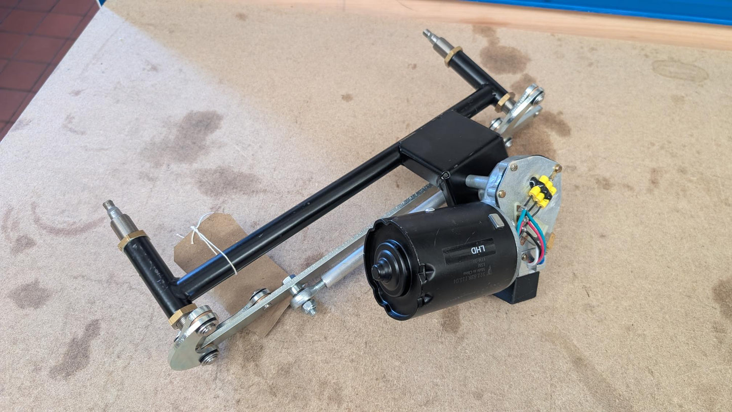 Wiper linkage and motor